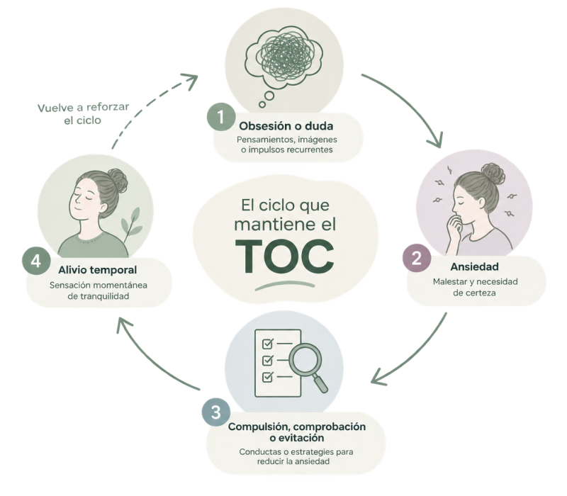 El ciclo del TOC - Psicología Cristina Galbarro